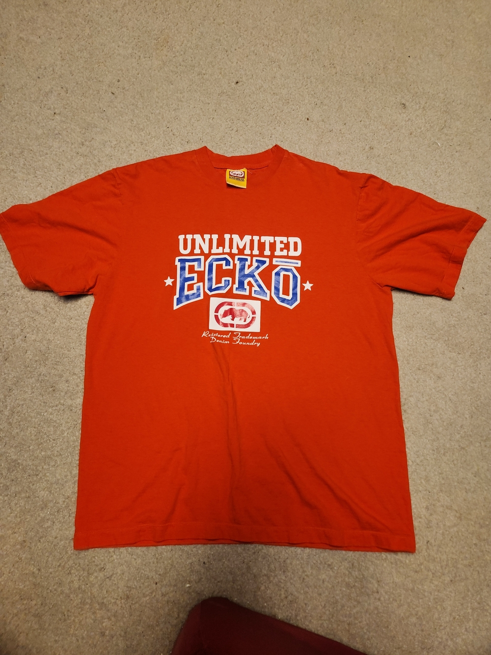 Ecko Unlimited Orange Short-Sleeve Logo Tee